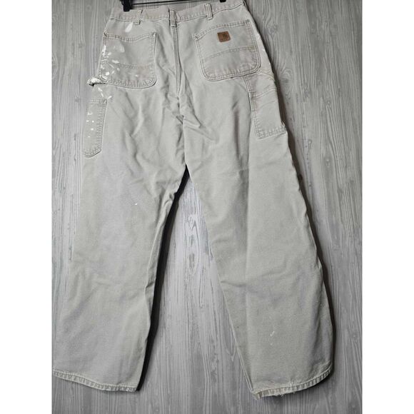 Carhartt Double Knee Work Pants 34x32 Paint Stained Grunge Gorpcore - Picture 2 of 9